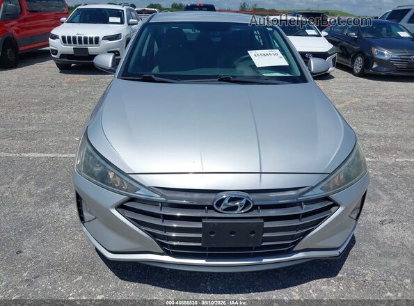 5NPD74LF9KH487581 2019 HYUNDAI ELANTRA Silver Вид спереду