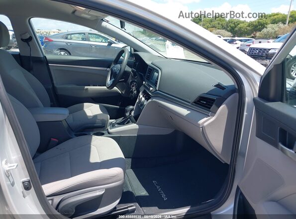 5NPD74LF9KH487581 2019 HYUNDAI ELANTRA Silver Вид салону спереду