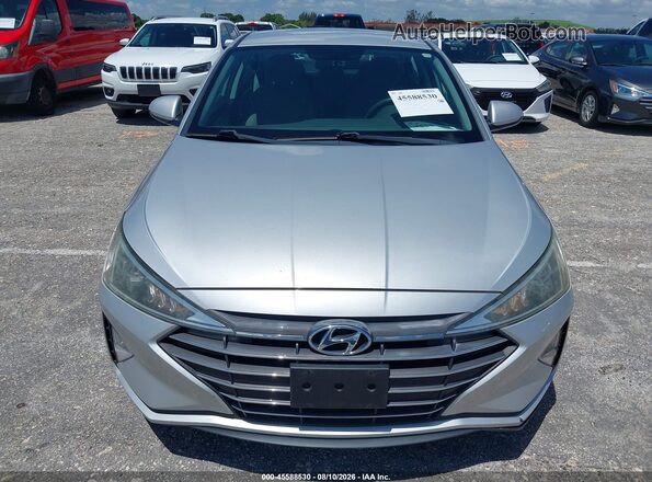 5NPD74LF9KH487581 2019 HYUNDAI ELANTRA Silver Вид щитка приладів