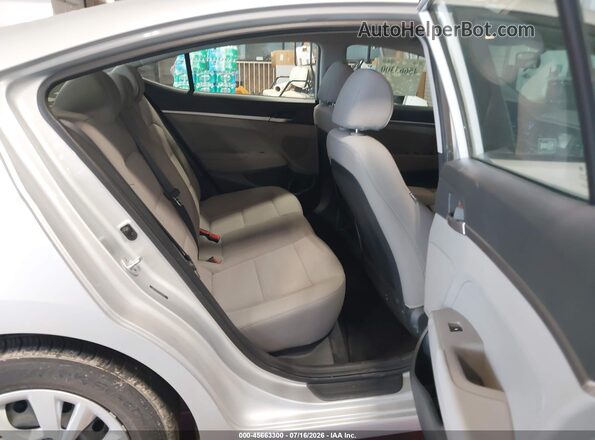5NPD74LF9KH487595 2019 HYUNDAI ELANTRA Silver Widok naklejki z numerem VIN