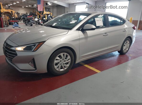 5NPD74LF9KH487595 2019 HYUNDAI ELANTRA Silver Widok zestawu wskaźników