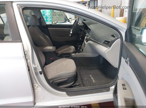 5NPD74LF9KH487595 2019 HYUNDAI ELANTRA Silver Widok wnętrza z przodu