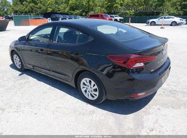 5NPD74LF9KH489119 2019 HYUNDAI ELANTRA Черный Задняя левая четверть