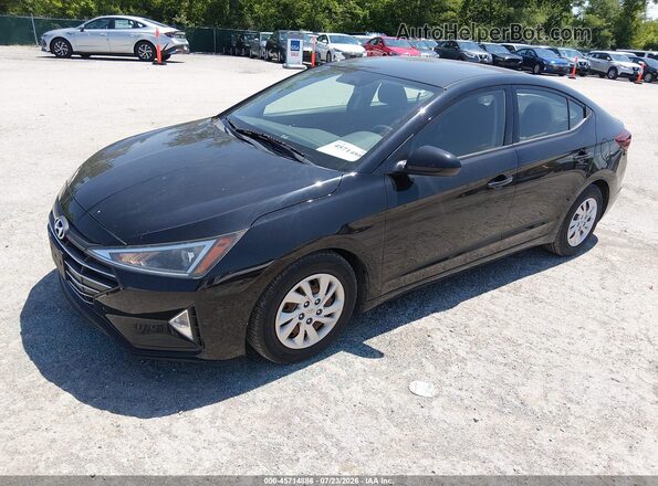 5NPD74LF9KH489119 2019 HYUNDAI ELANTRA Черный Передняя левая четверть