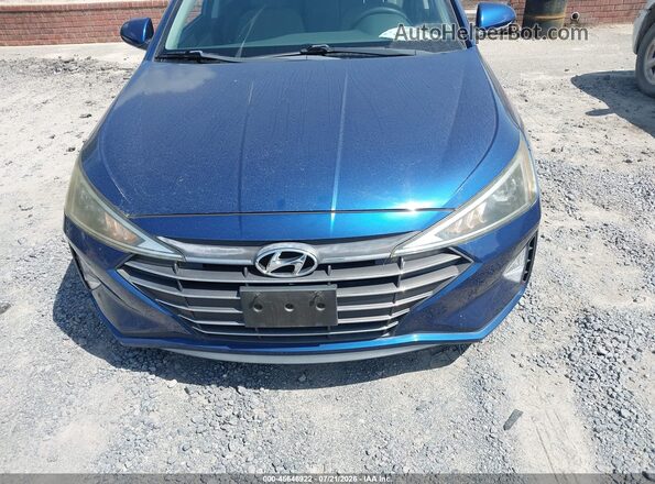 5NPD74LF9KH492781 2019 HYUNDAI ELANTRA Blue Սալոնի 360 աստիճան տեսք