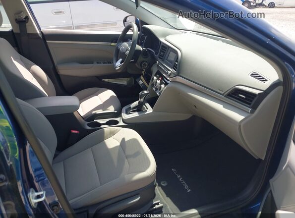 5NPD74LF9KH492781 2019 HYUNDAI ELANTRA Blue Սալոնի դիմացի տեսք