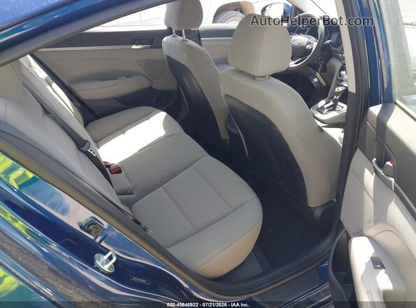 5NPD74LF9KH492781 2019 HYUNDAI ELANTRA Blue VIN կոդի պիտակի տեսք