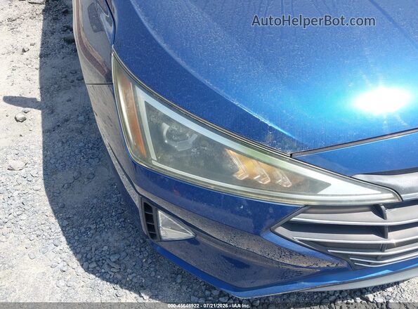 5NPD74LF9KH492781 2019 HYUNDAI ELANTRA Blue Սալոնի հետևի տեսք