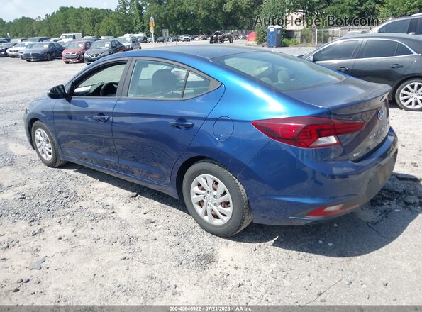 5NPD74LF9KH492781 2019 HYUNDAI ELANTRA Blue Հետևի ձախ