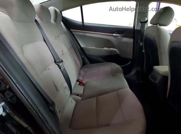 5NPD74LF9KH493185 2019 HYUNDAI ELANTRA Black Հետևի նստատեղերի տեսք