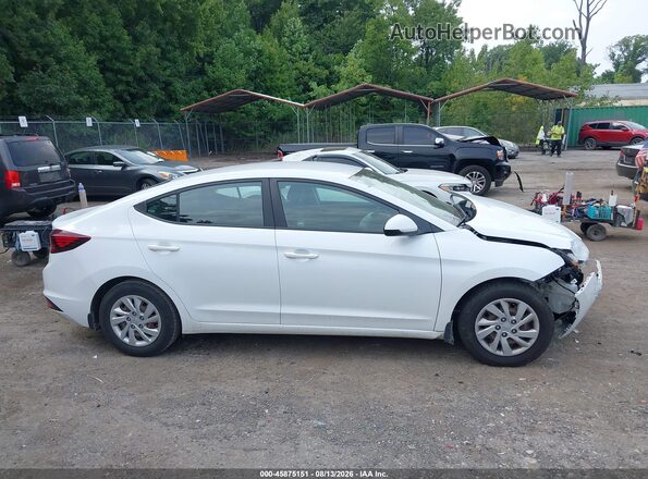 5NPD74LF9LH528311 2020 HYUNDAI ELANTRA White Widok wnętrza z tyłu