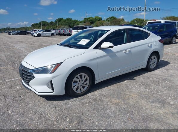 5NPD74LF9LH600494 2020 HYUNDAI ELANTRA White Vista tres cuartos delantera izquierda