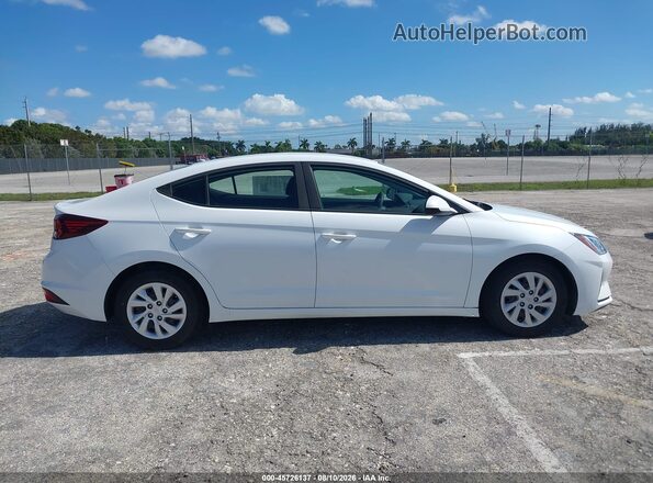 5NPD74LF9LH600494 2020 HYUNDAI ELANTRA White Vista interior trasera