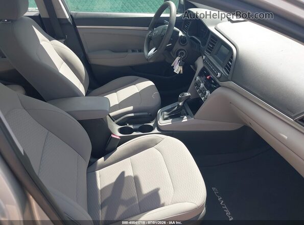 5NPD74LF9LH604089 2020 HYUNDAI ELANTRA Silver Widok wnętrza z przodu