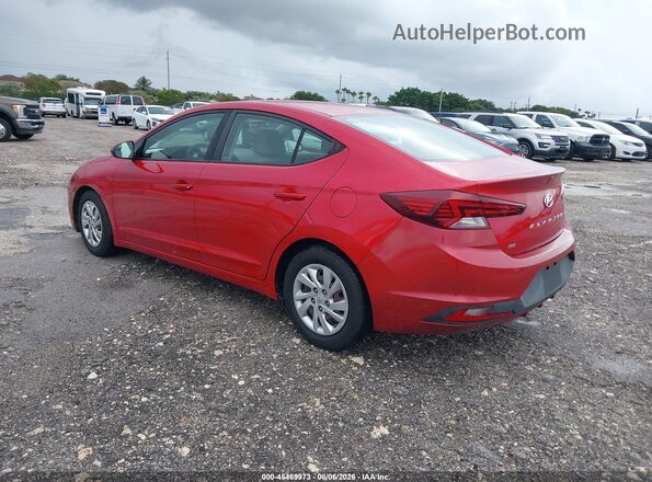 5NPD74LF9LH608918 2020 HYUNDAI ELANTRA Red უკანა მარცხენა