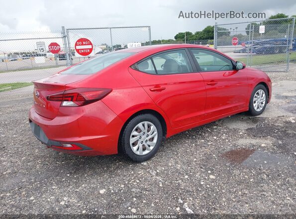 5NPD74LF9LH608918 2020 HYUNDAI ELANTRA Red უკანა მარჯვენა