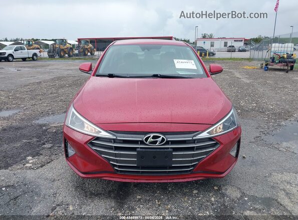 5NPD74LF9LH608918 2020 HYUNDAI ELANTRA Red ხელსაწყოთა პანელის ხედი