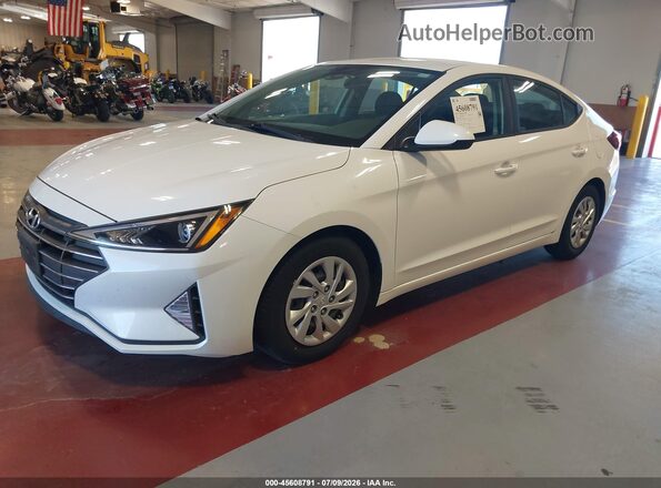 5NPD74LF9LH610653 2020 HYUNDAI ELANTRA Белый Вид щитка приборов