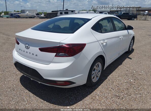 5NPD74LF9LH610765 2020 HYUNDAI ELANTRA White Trasero derecho