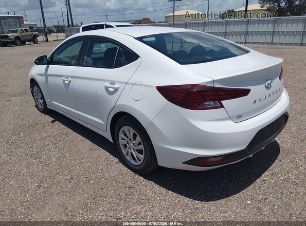 5NPD74LF9LH610765 2020 HYUNDAI ELANTRA White Trasero izquierdo