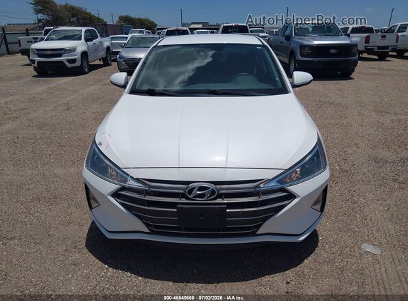 5NPD74LF9LH610765 2020 HYUNDAI ELANTRA White Vista del cuadro de instrumentos