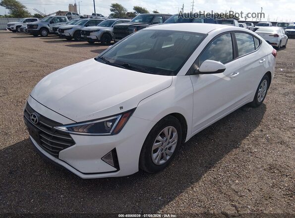 5NPD74LF9LH611169 2020 HYUNDAI ELANTRA White Vista tres cuartos delantera izquierda