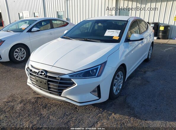 5NPD74LF9LH611219 2020 HYUNDAI ELANTRA White Դիմացի տեսք