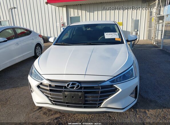 5NPD74LF9LH611219 2020 HYUNDAI ELANTRA White Սարքավորումների վահանակի տեսք