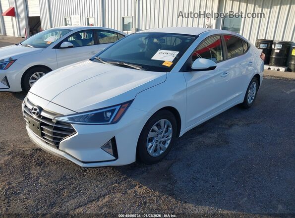 5NPD74LF9LH611219 2020 HYUNDAI ELANTRA White Առջևի ձախ երեք քառորդ տեսարան