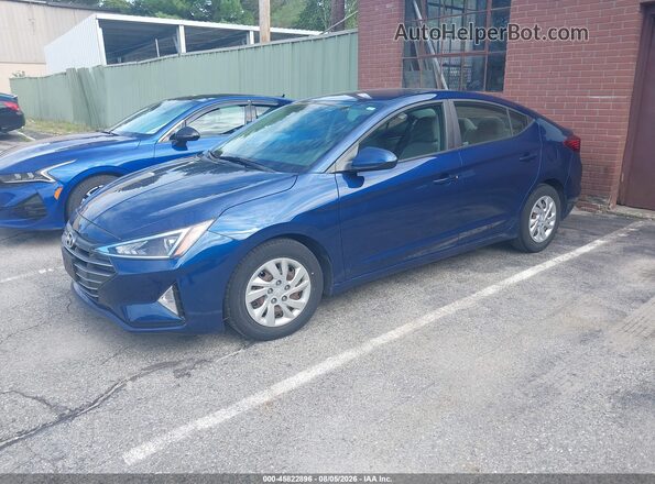 5NPD74LF9LH612001 2020 HYUNDAI ELANTRA Blue Առջևի ձախ երեք քառորդ տեսարան
