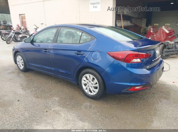 5NPD74LF9LH612287 2020 HYUNDAI ELANTRA Blue Հետևի ձախ