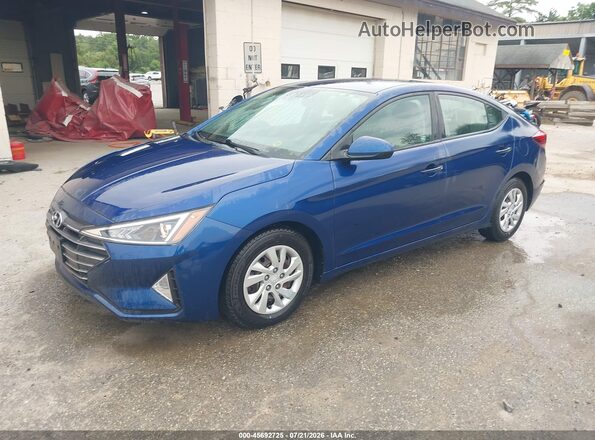 5NPD74LF9LH612287 2020 HYUNDAI ELANTRA Blue Առջևի ձախ երեք քառորդ տեսարան