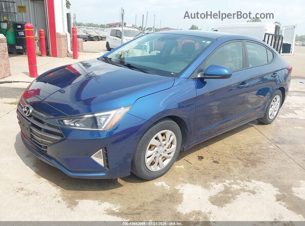 5NPD74LF9LH612726 2020 HYUNDAI ELANTRA Blue Передня ліва чверть