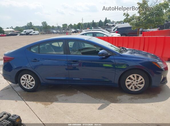 5NPD74LF9LH612726 2020 HYUNDAI ELANTRA Blue Вид задньої частини салону