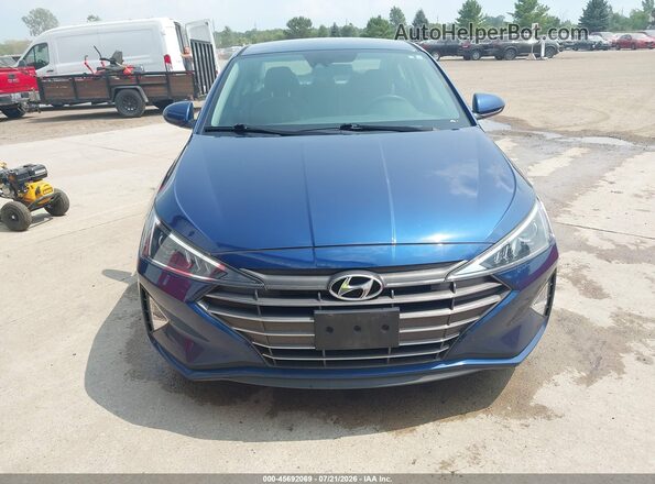 5NPD74LF9LH612726 2020 HYUNDAI ELANTRA Blue Вид щитка приладів