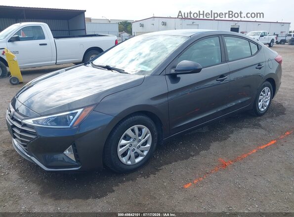 5NPD74LF9LH614105 2020 HYUNDAI ELANTRA Gray წინა მარცხენა ხედი სამი მეოთხედიდან
