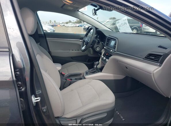 5NPD74LF9LH614105 2020 HYUNDAI ELANTRA Gray წინა სალონის ხედი