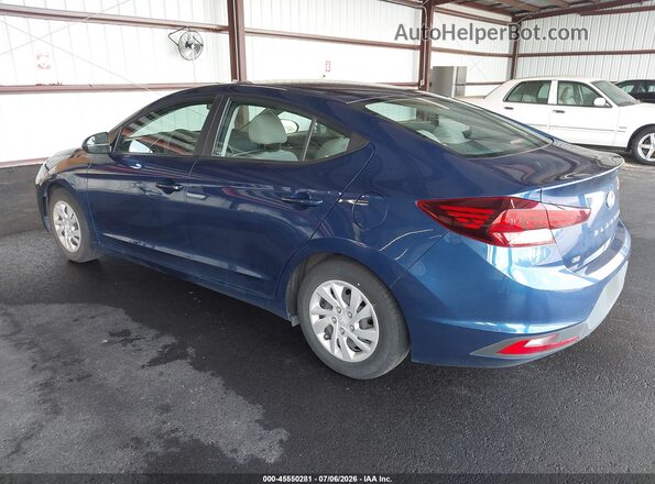 5NPD74LF9LH616307 2020 HYUNDAI ELANTRA Blue Հետևի ձախ