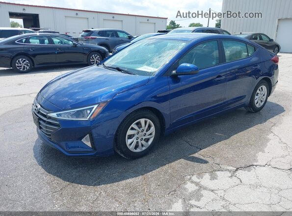 5NPD74LF9LH616338 2020 HYUNDAI ELANTRA Blue Front left