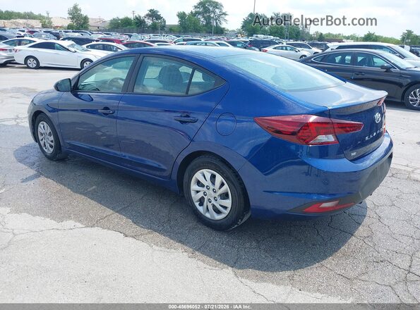 5NPD74LF9LH616338 2020 HYUNDAI ELANTRA Blue Rear left