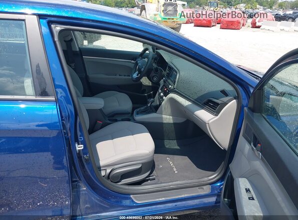 5NPD74LF9LH616338 2020 HYUNDAI ELANTRA Blue Front interior view