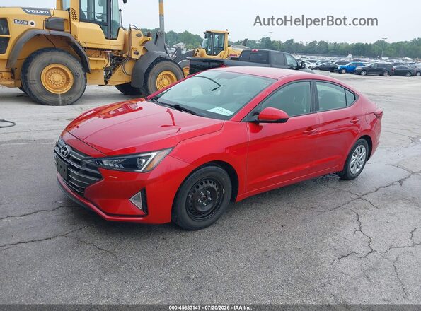 5NPD74LF9LH617988 2020 HYUNDAI ELANTRA Red Przód lewy