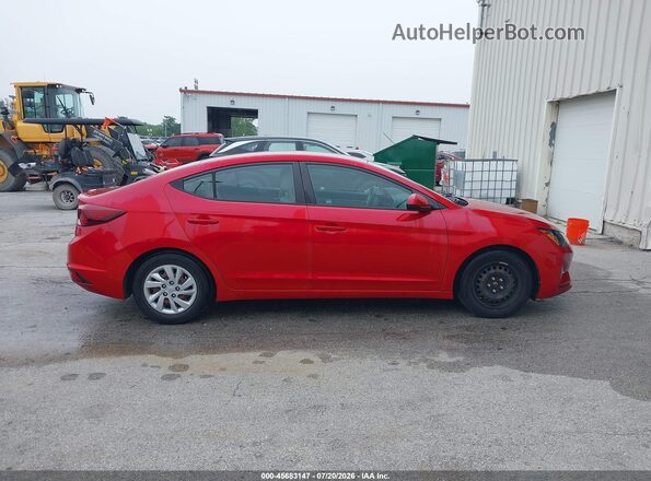 5NPD74LF9LH617988 2020 HYUNDAI ELANTRA Red Widok wnętrza 360 stopni