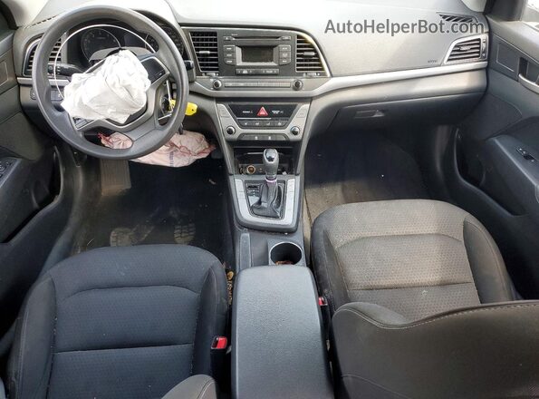 5NPD74LFXHH095427 2017 HYUNDAI ELANTRA Blue Вид панелі приладів