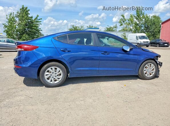 5NPD74LFXHH095427 2017 HYUNDAI ELANTRA Blue Задня права чверть