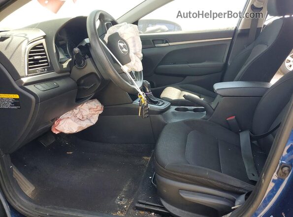 5NPD74LFXHH095427 2017 HYUNDAI ELANTRA Blue Вид салону спереду