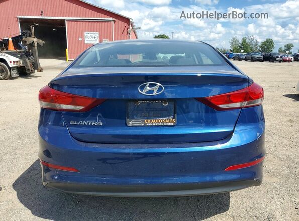 5NPD74LFXHH095427 2017 HYUNDAI ELANTRA Blue Вид ззаду