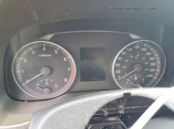 5NPD74LFXHH095427 2017 HYUNDAI ELANTRA Blue Вид щитка приладів