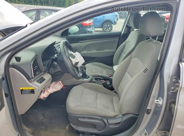 5NPD74LFXHH100285 2017 HYUNDAI ELANTRA Gray Вид салону спереду