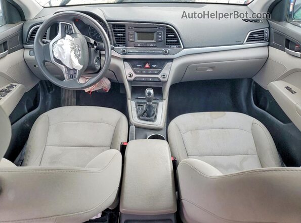 5NPD74LFXHH100285 2017 HYUNDAI ELANTRA Gray Вид панелі приладів